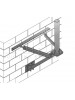 Antenna Mount  Wall  36" Offset From Wall, 4.00" O.D. x 3' Mast 1.8M